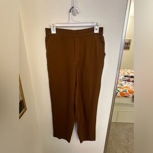 Mango Brown Fall Relaxed Dress Pants